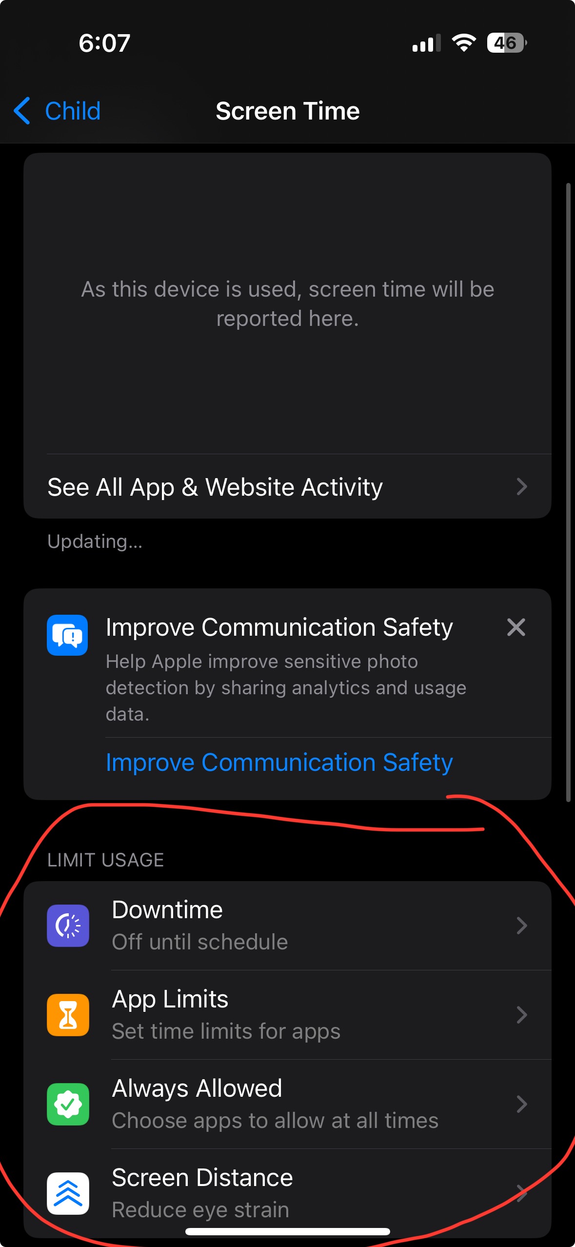 iPhone safety settings for kids – Limit Usage Settings, Downtime, App Limits, Always Allowed Screen Distance
